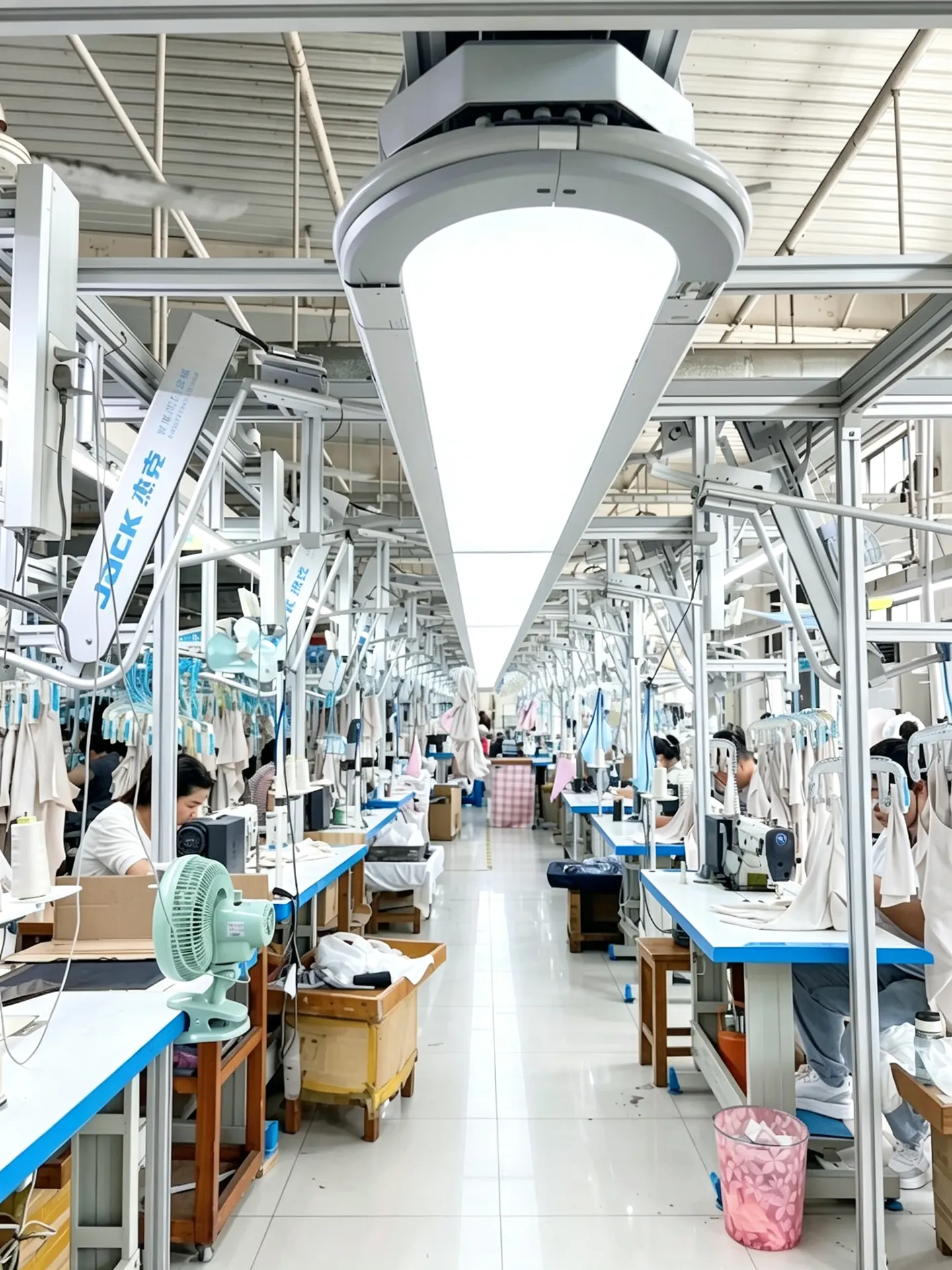 KEEP MOVING garment factory production floor