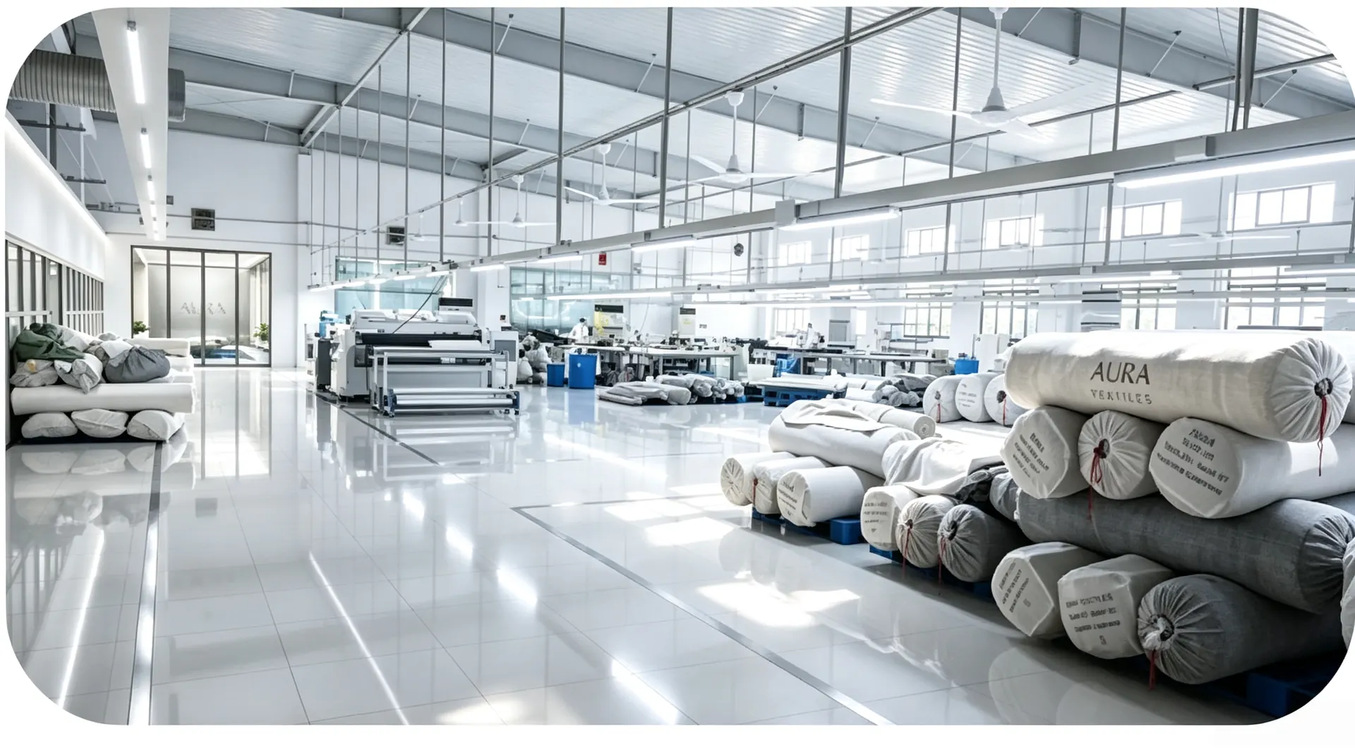 Automated fabric cutting machine